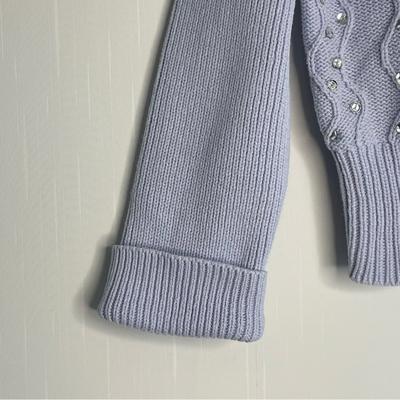 Vintage Gymboree Apre Ski zip up cardigan 2004 Lavender Ribbed Size 4 - Picture 6 of 12